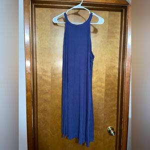 Plus size blue tank dress